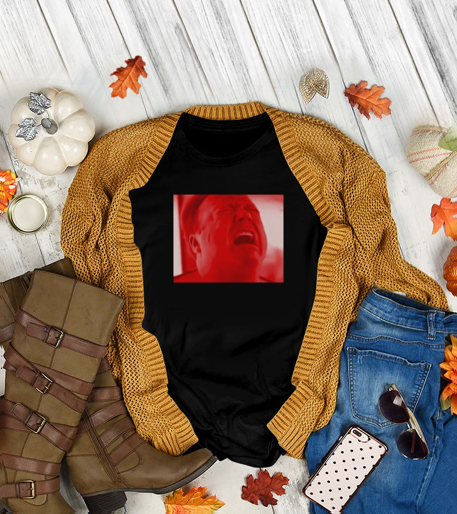 Alex Red Faced Jones Meme Rage Expression Fiery Reaction Image T-Shirt