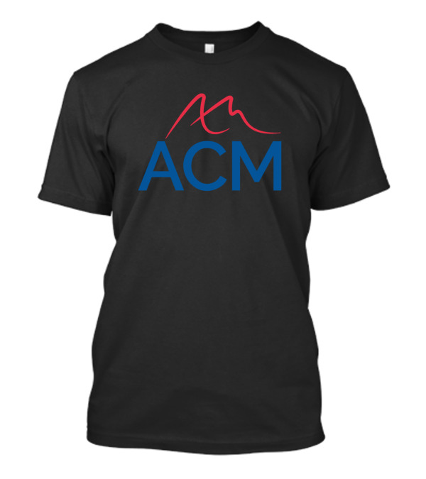 ACM American College Of The Middle East Red And Blue Script T-Shirt