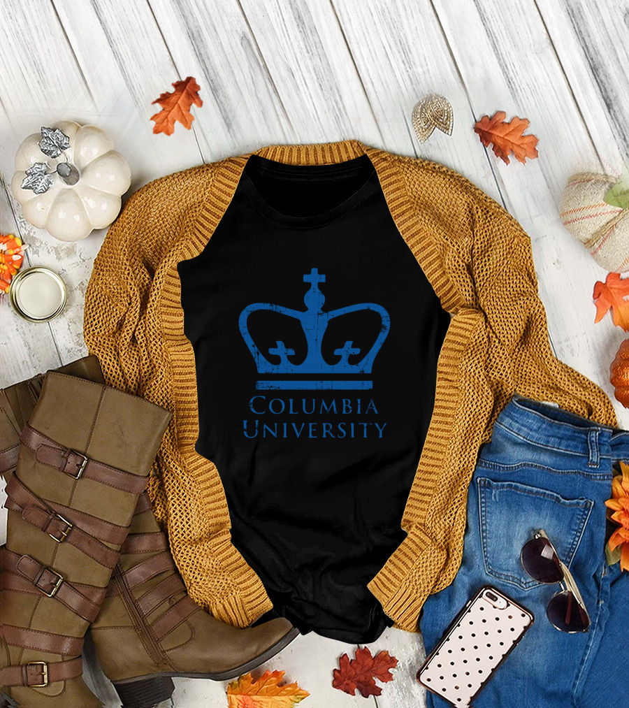 Columbia University Blue Crown Emblem T-Shirt
