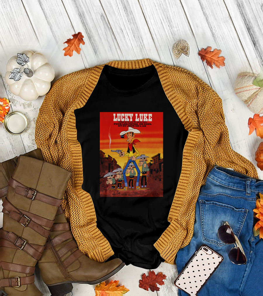 LUCKY LUKE POUR LES FÊTES DE NOËL ET DU JOUR DE L'AN T-Shirt