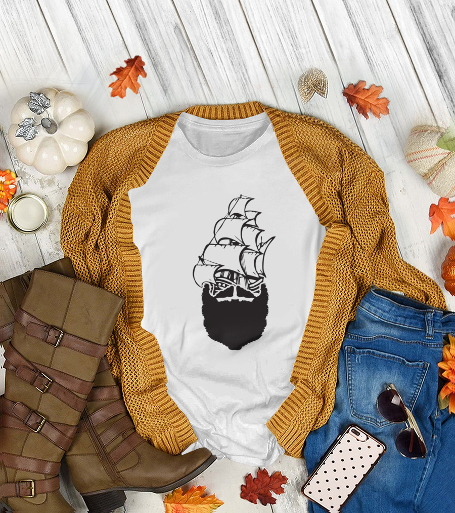 Pirate Beard Ship T-Shirt