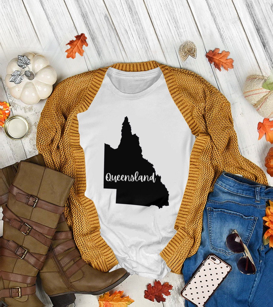 Queensland Australia Map T-Shirt