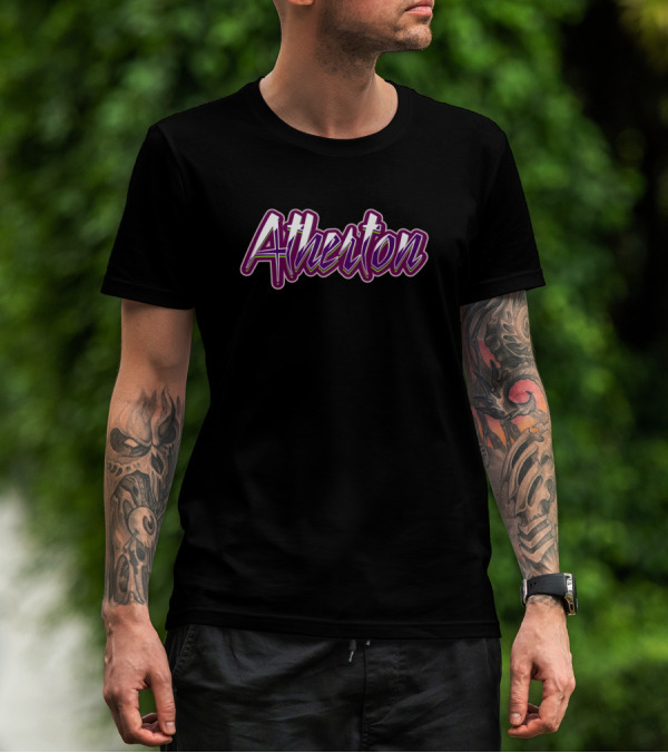 Atherton Retro Style Purple T-Shirt