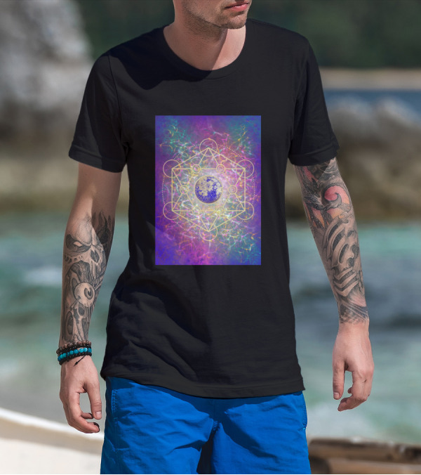 Sacred Geometry Cosmic Waters Dance T-Shirt