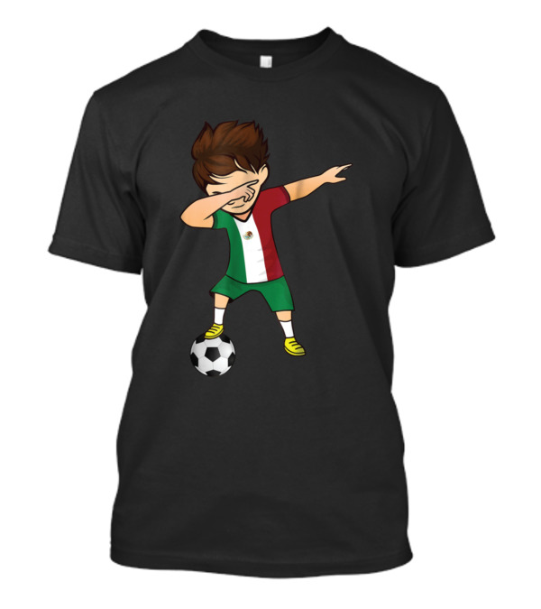 Mexico Jersey Dabbing Soccer Boy Football T-Shirt