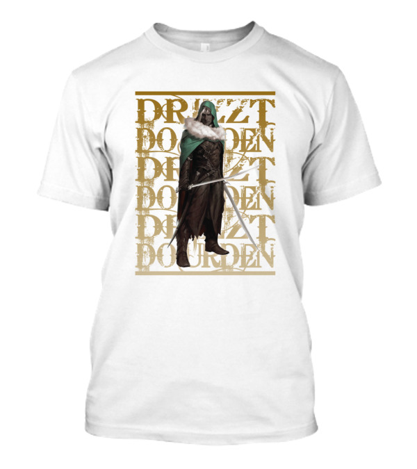 Drizzt Dourden Dungeons And Dragons Fan Character With Dual Swords T-Shirt