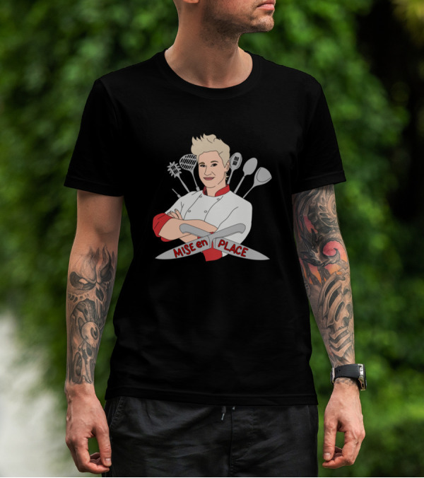 Mise En Place Chef With Kitchen Tools T-Shirt