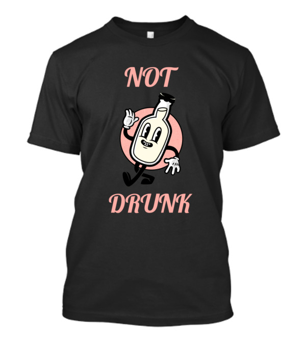 Not Drunk Cartoon Beer Bottle T-Shirt