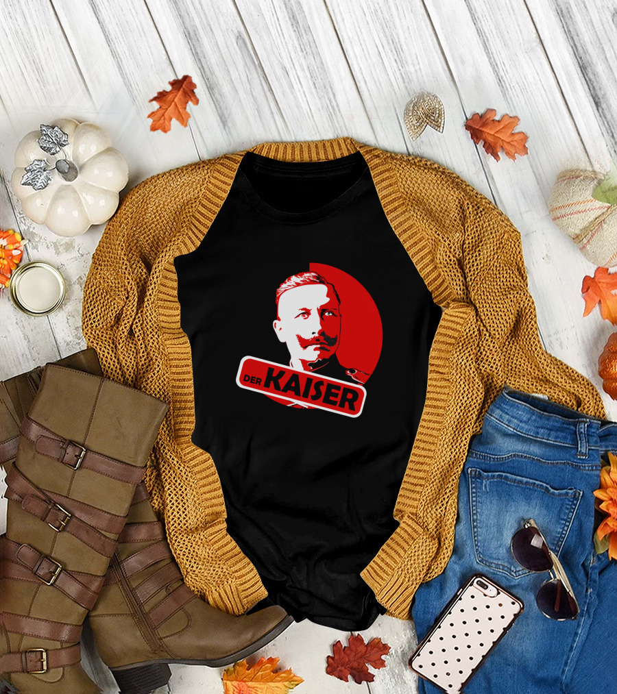 Wilhelm Der Kaiser Circle Black Red T-Shirt