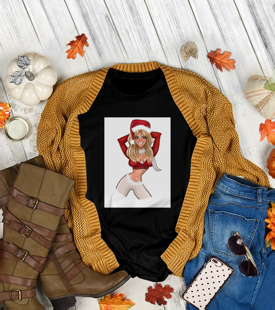 Merry Britsmas Festive Santa Hat T-Shirt