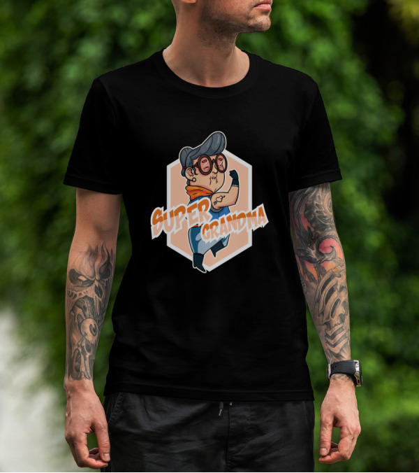 Super Grandma Hero Superhero Grandmother T-Shirt