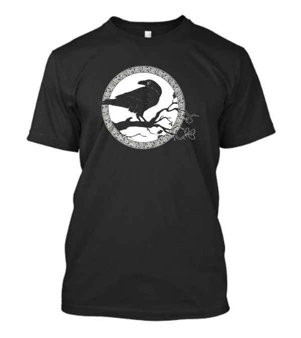 Occult Viking Scandinavian Raven Tree Gothi T-Shirt
