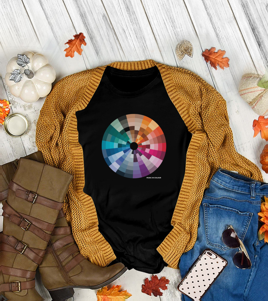Music In Colour Spectrum Wheel T-Shirt
