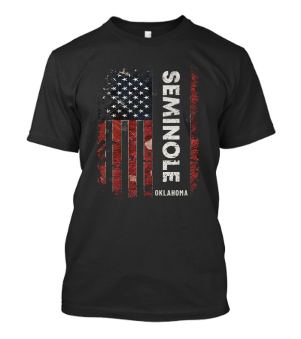 SEMINOLE OKLAHOMA American Flag T-Shirt