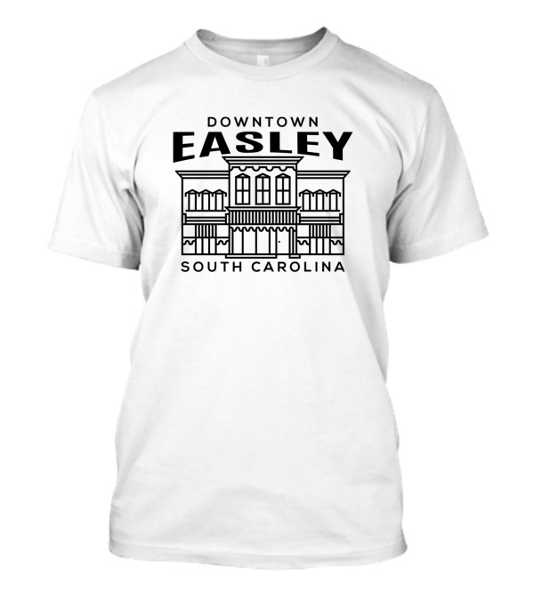 Downtown Easley South Carolina Building Outline T-Shirt