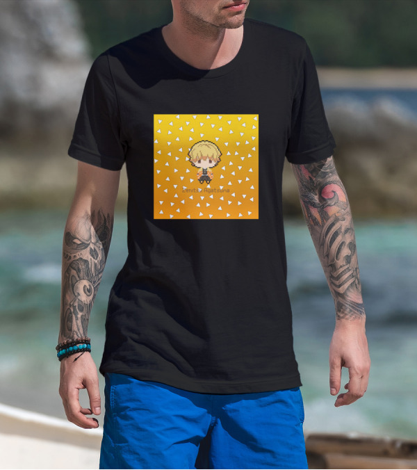 Zenitsu Agatsuma Kimetsu No Yaiba Demon Slayer Pix Character T-Shirt