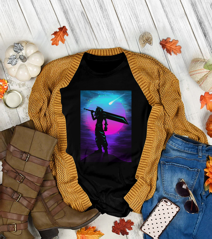 Final Fantasy Cloud Strife Meteor T-Shirt