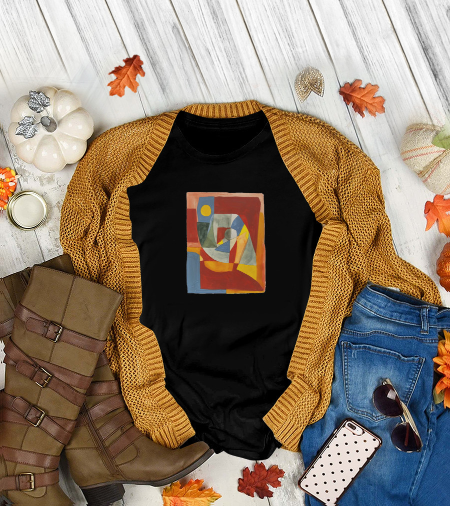 New Day Abstract Geometric Sunrise Composition T-Shirt