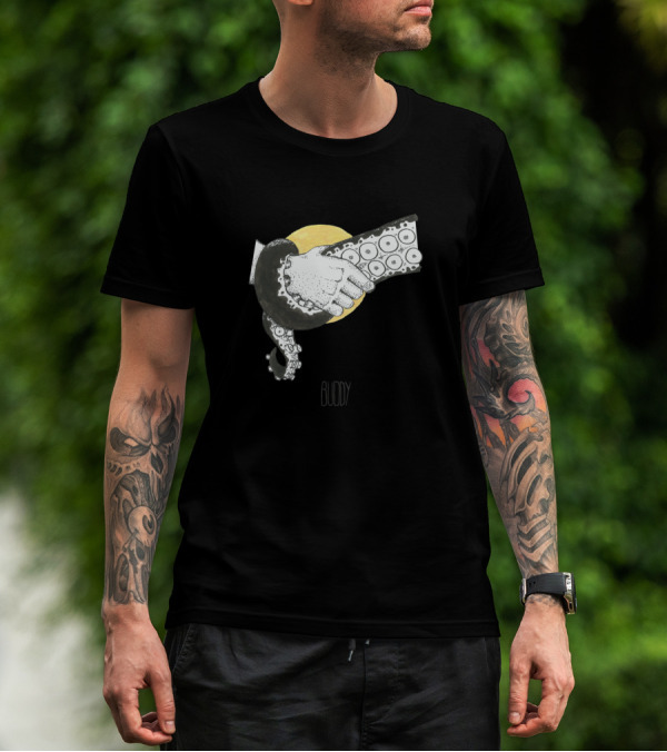 Buddy Octopus Human Friendship T-Shirt