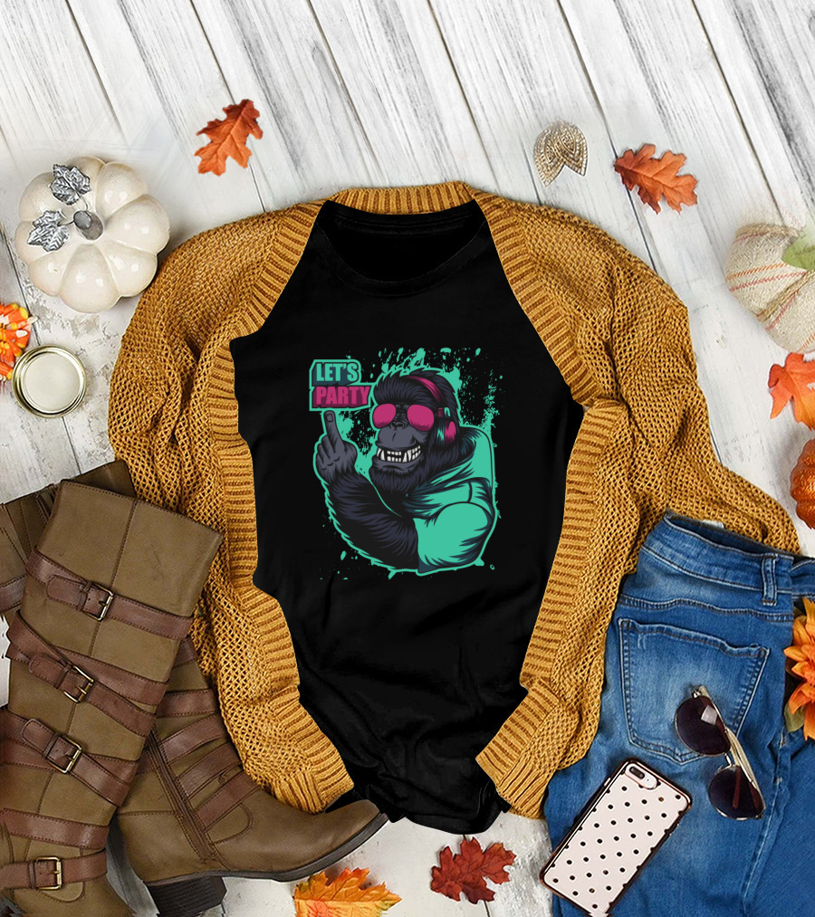 Cool Gorilla Let's Party T-Shirt