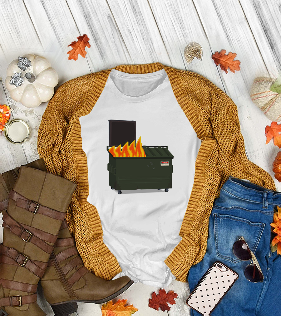 Dumpster Fire Warning Flammable T-Shirt