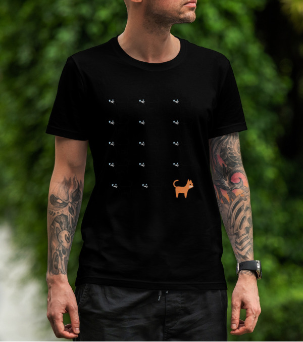 Go Against The Flow Orange Cat Among Black Cats T-Shirt