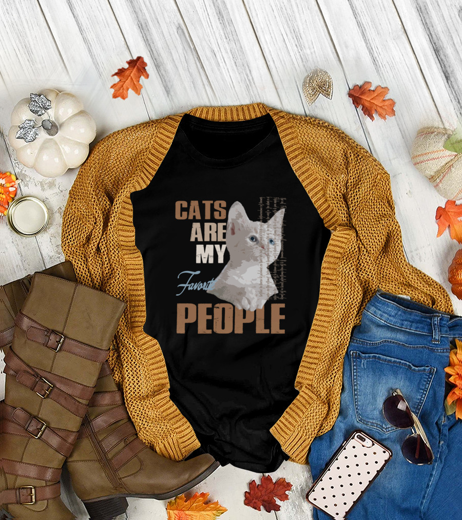 Cats Are My Favorite People T-Shirt