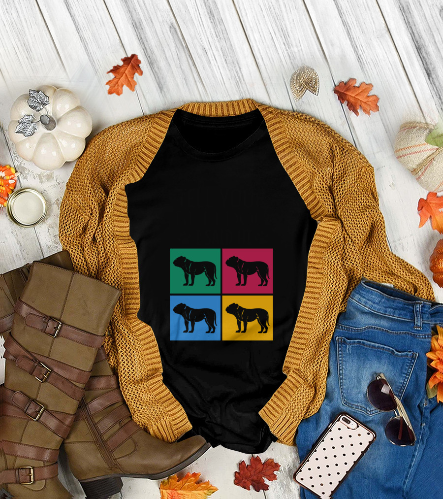 Tell Your Bulldog I Said Hi Colorful Pop Art Bulldog T-Shirt