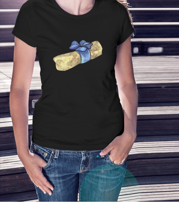 Grift Gift Roll With Blue Ribbon And Stars T-Shirt