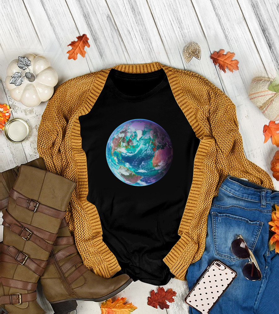 Planet Earth Colorful T-Shirt