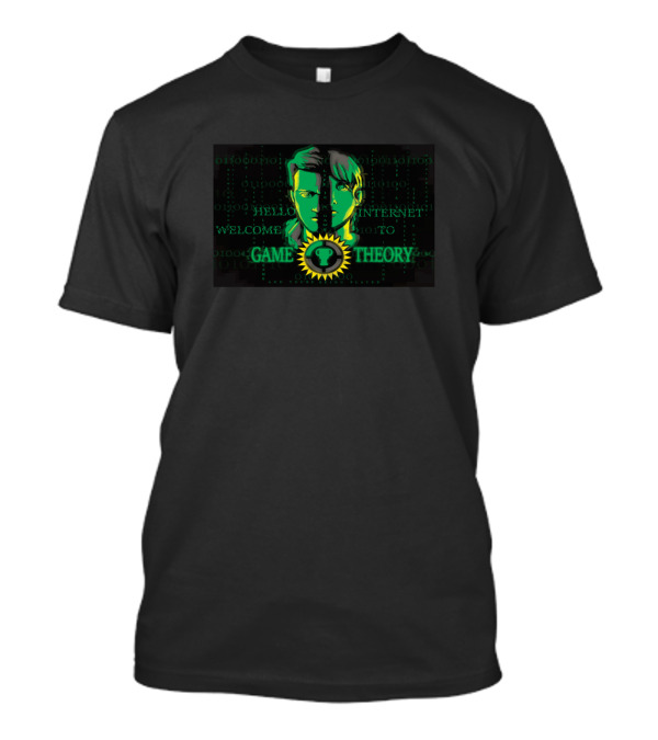 Welcome To Game Theory Hello Internet Green Binary Code Faces T-Shirt
