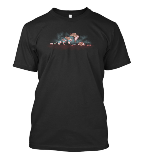 Pig Evolution Flying Transformation Journey T-Shirt