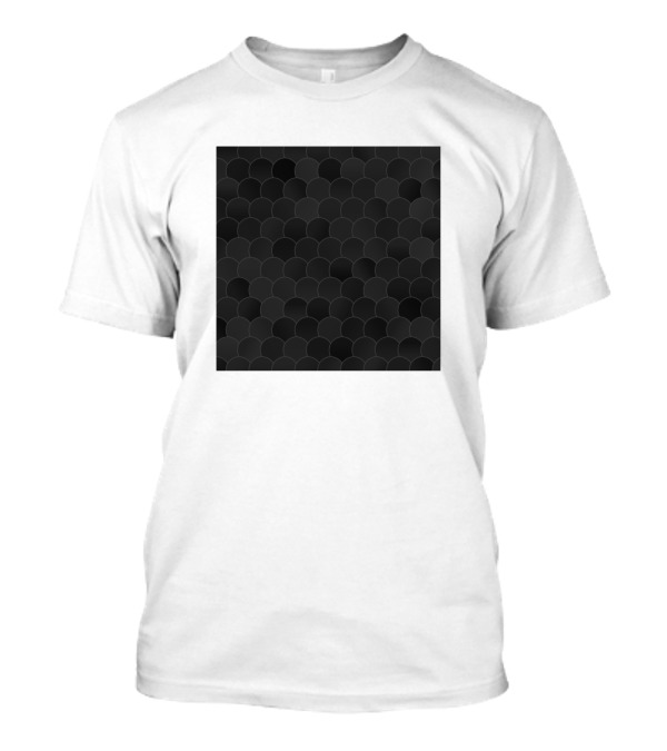 Blobs Pattern Bl Scales Motif In Dark Tones T-Shirt