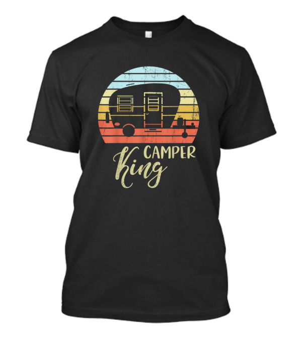Camper King Classy Sassy Smart Assy Retro Sunset Matching Couple T-Shirt