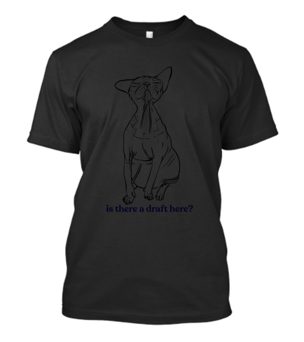Is There A Draft Here Sphynx Cat T-Shirt