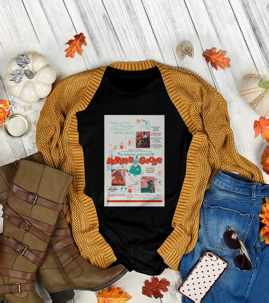 The Wacky World of Mother Goose Classic Cartoon All New Color Feature Margaret Rutherford Joseph E. Levine Production T-Shirt