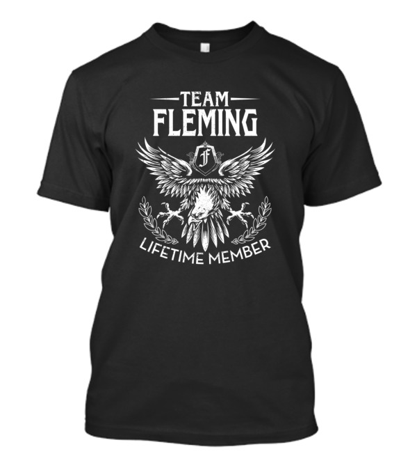 Team Fleming Lifetime Member Eagle Crest T-Shirt