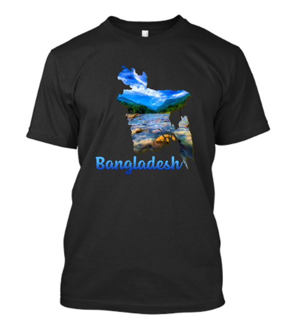 Bichanakandi Sylhet Bangladesh Scenic Map T-Shirt