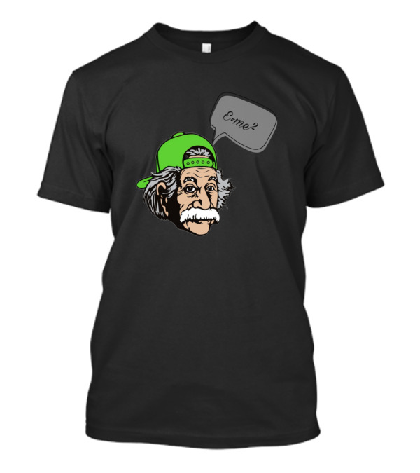 Einstein Emote Green Hat T-Shirt