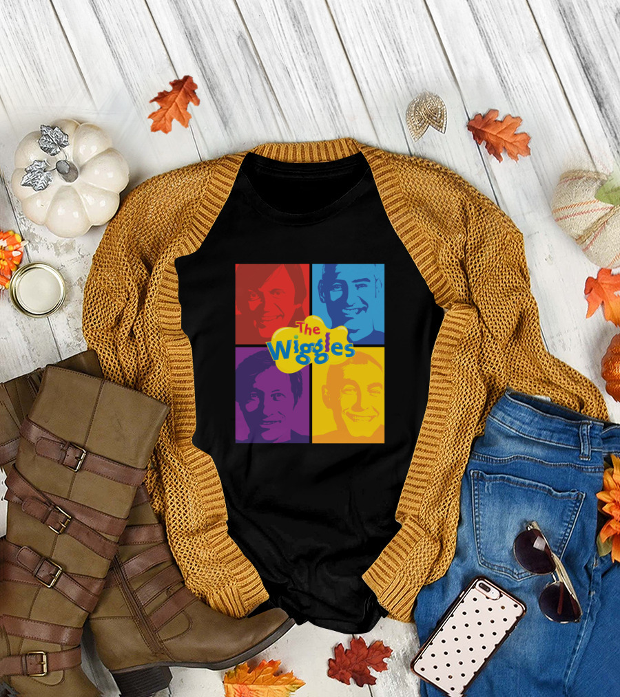The Wiggles Colorful Portrait Grid T-Shirt