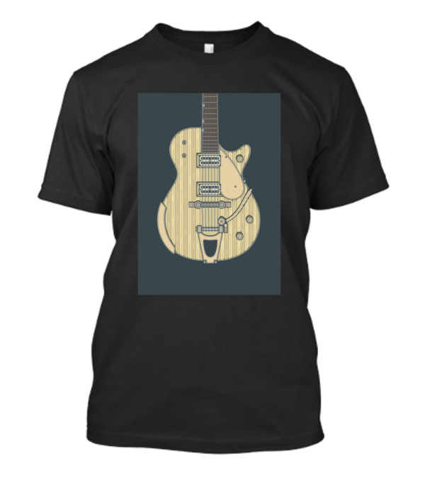 Bright Jet Electric Guitar Sketch T-Shirt