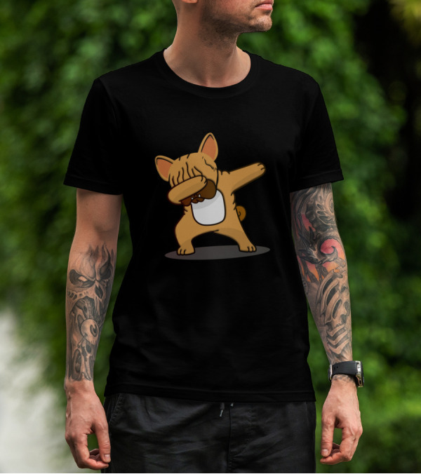 Cute Dabbing Frenchie Bulldog For French Bulldog Owners And Lovers T-Shirt