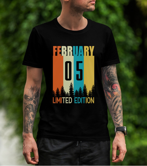 February 05 Vintage Birth T-Shirt