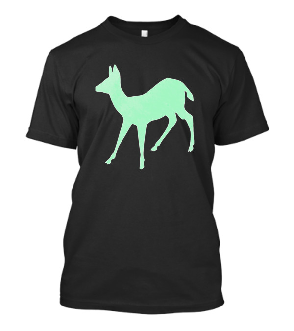 Deer Silhouette Green T-Shirt
