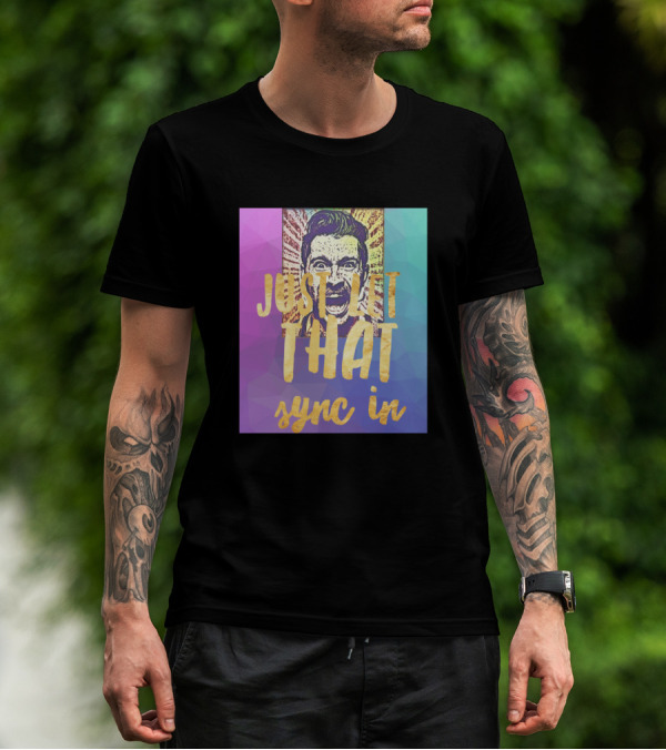 Just Let That Sync In Retro Comic Style Pop T-Shirt