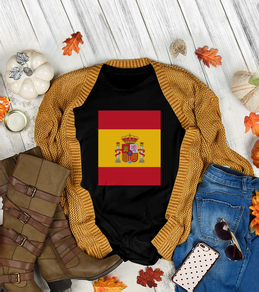 Spain National Flag Emblem Crest T-Shirt