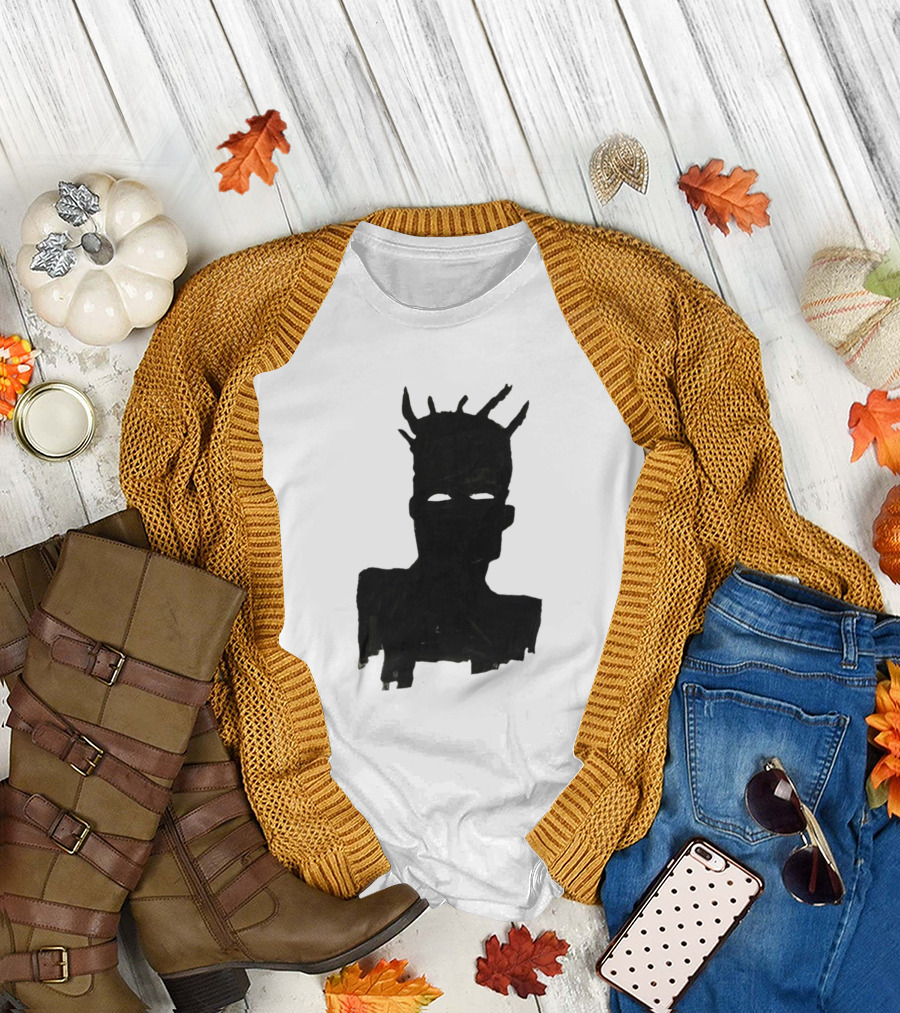 Basquiat Style Crowned T-Shirt