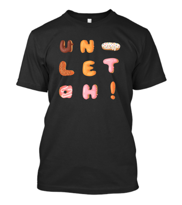 UNLET OH Colorful Doughnut Letters T-Shirt