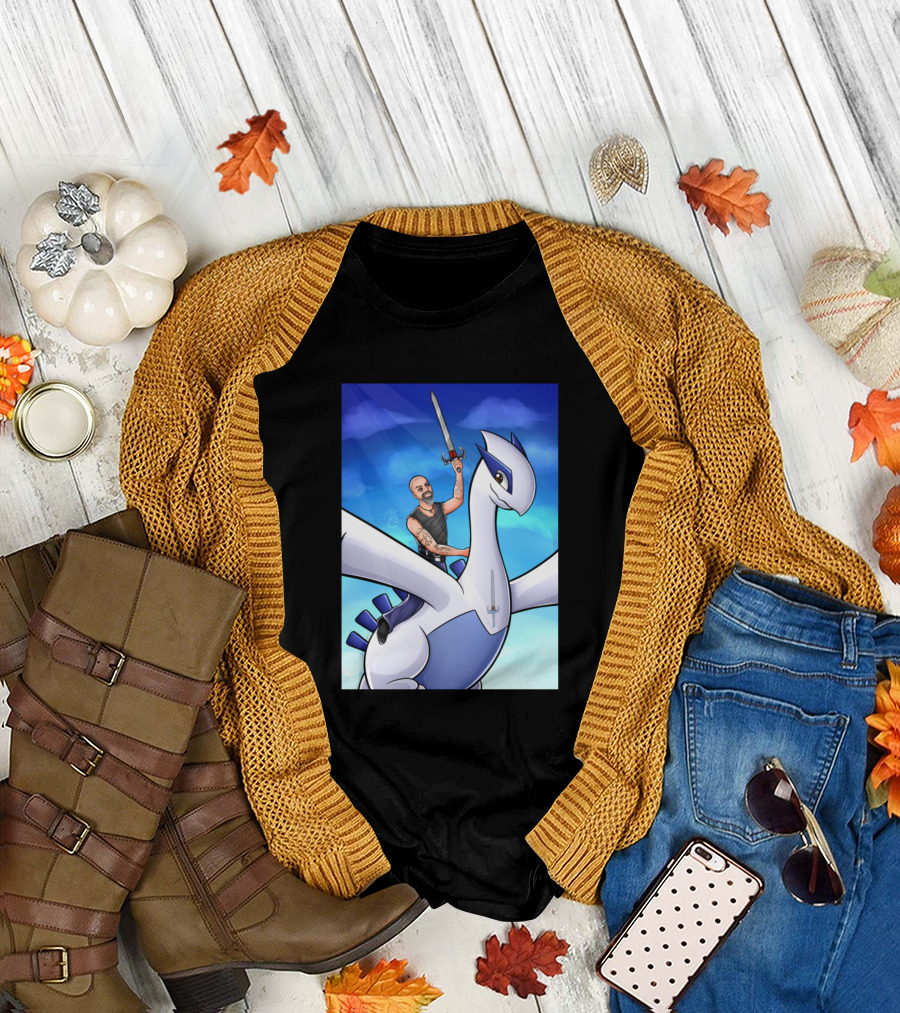 Destiny Blue Lugia Swordman Fantasy Ride T-Shirt