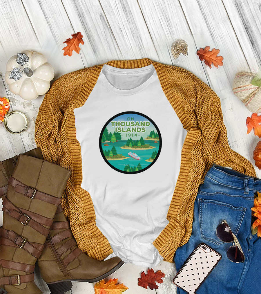ON THOUSAND ISLANDS 1914 MINIMALIST NATIONAL PARK T-Shirt